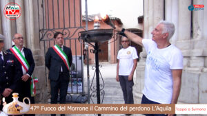 47° FUOCO DEL MORRONE; La fiaccola del perdono fa tappa a Sulmona